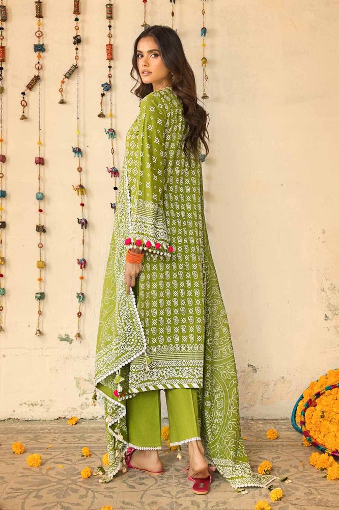 Pakistani Gul Ahmed Chunri Printed Unstitched Three Piece – Verdant Meadow