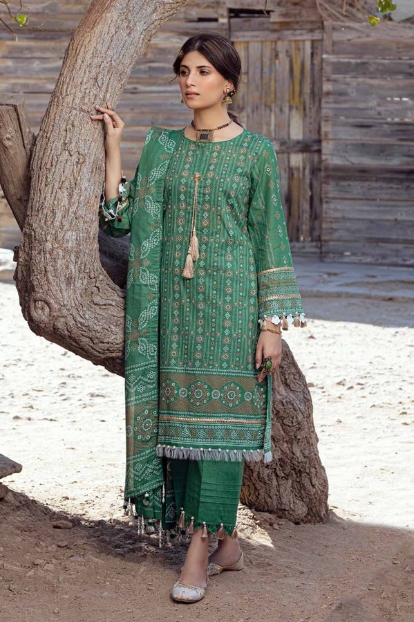 Pakistani Gul Ahmed Chunri Printed Unstitched Three Piece – Emerald Heritage