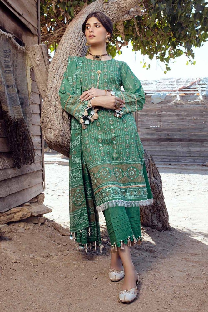 Pakistani Gul Ahmed Chunri Printed Unstitched Three Piece – Emerald Heritage