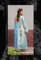 Pakistani Gullbano by Gulljee Digital Printed Embroidered Lawn Unstitched Three Piece - Nebula