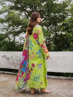 Pakistani Gullbano by Gulljee Digital Printed Embroidered Lawn Unstitched Three Piece - Willow