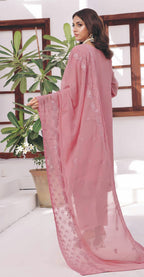 Pakistani Abish by Bin Hameed Unstitched Three-Piece - Rose Quartz