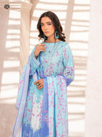 Pakistani Jugan by Gulljee Unstitched Three Piece – Autumn Ember