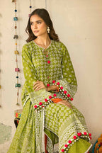 Pakistani Gul Ahmed Chunri Printed Unstitched Three Piece – Verdant Meadow