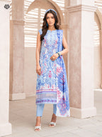 Pakistani Jugan by Gulljee Unstitched Three Piece – Azure Sky