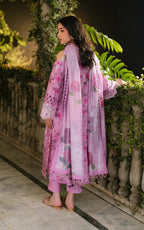 Pakistani Gulkaari by Asifa & Nabeel Unstitched Three-Piece - Orchid Petal