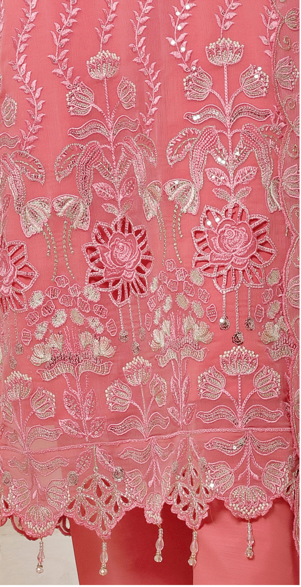 Pakistani Bisma by Bin Hameed Unstitch Three Piece - Rose Pink