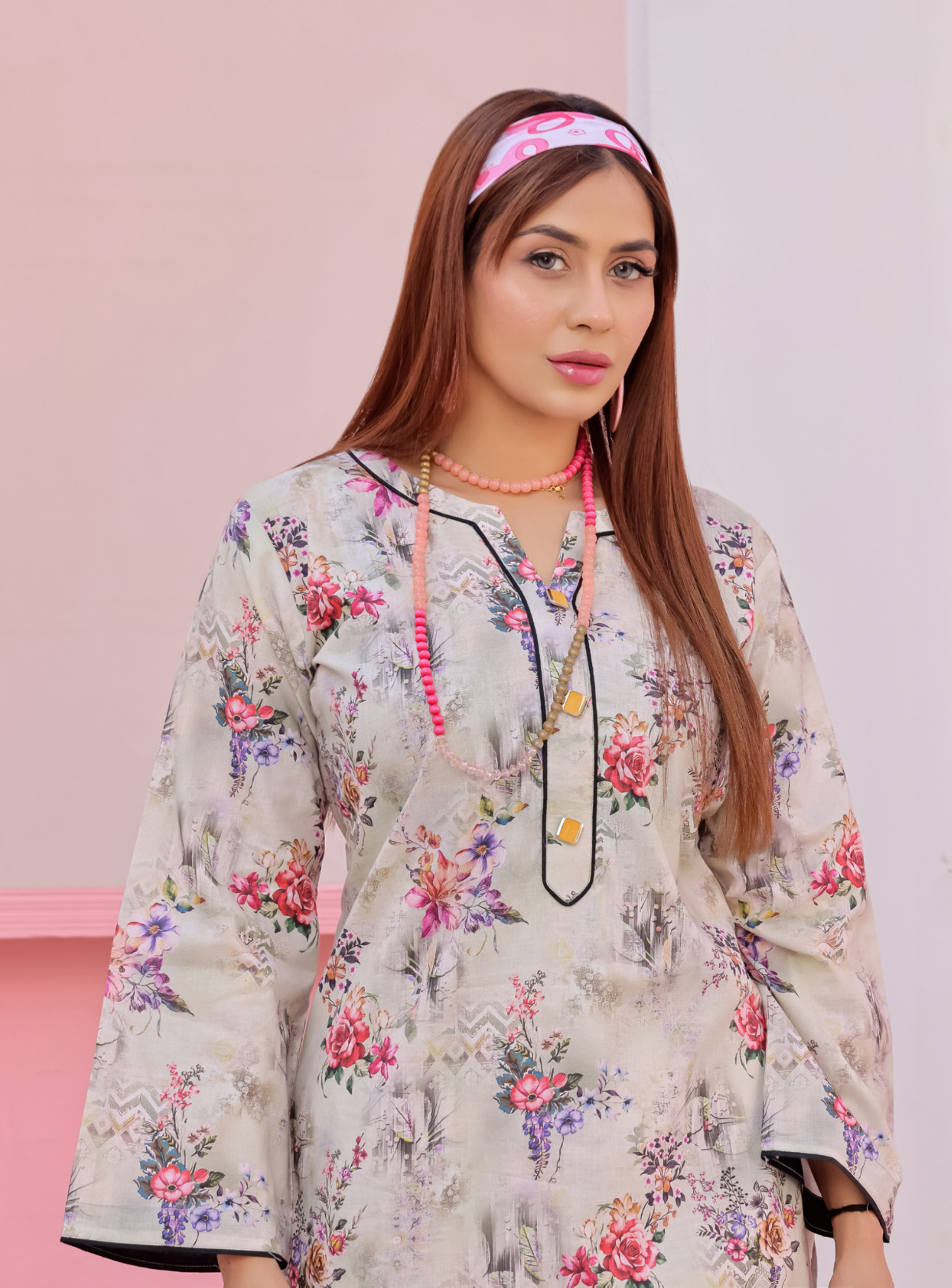 Pakistani CAMINO Unstitched Two-Piece Superior Cotton – Azure Blossom