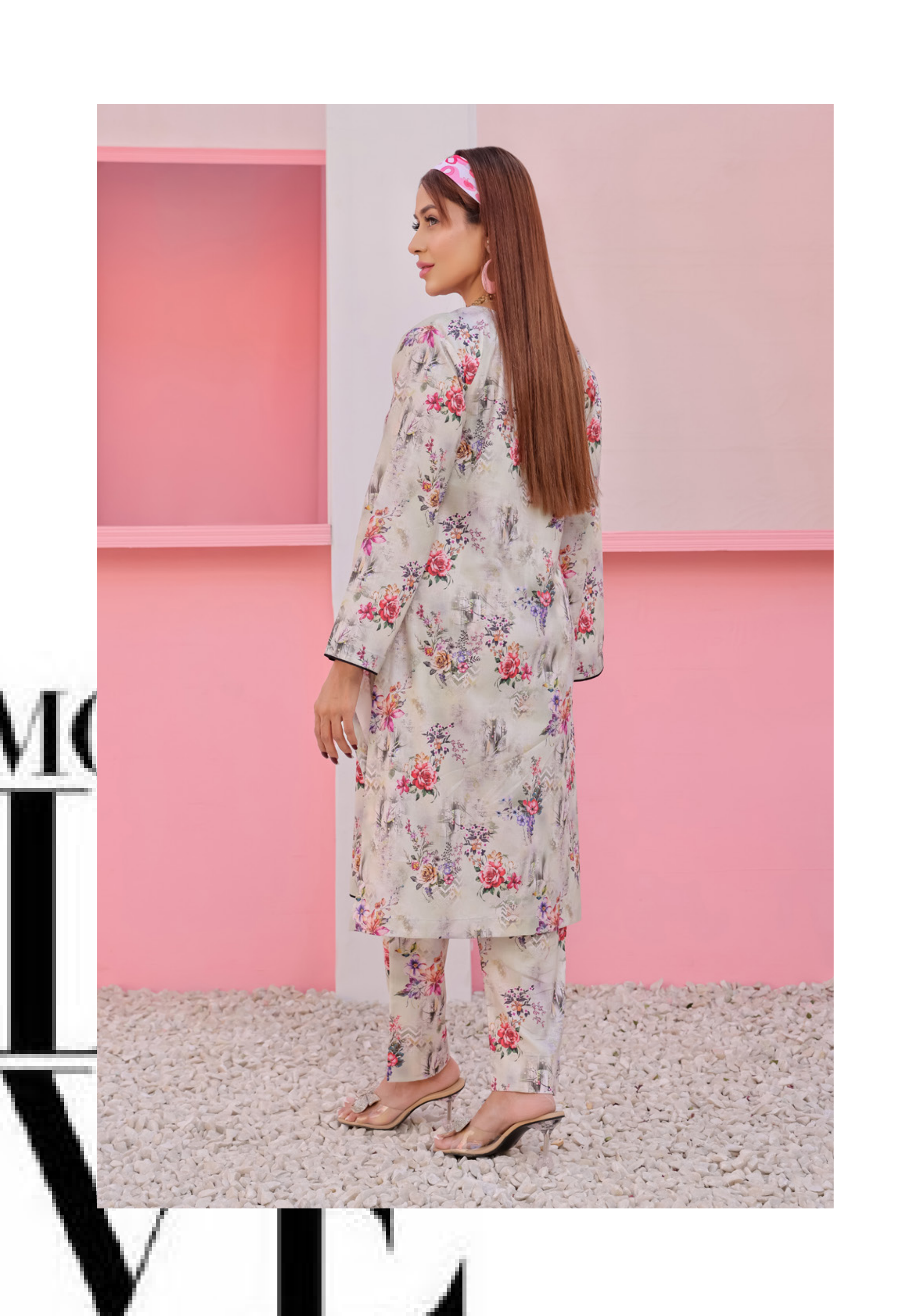 Pakistani CAMINO Unstitched Two-Piece Superior Cotton – Azure Blossom