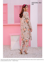 Pakistani CAMINO Unstitched Two-Piece Superior Cotton – Autumnal Grace