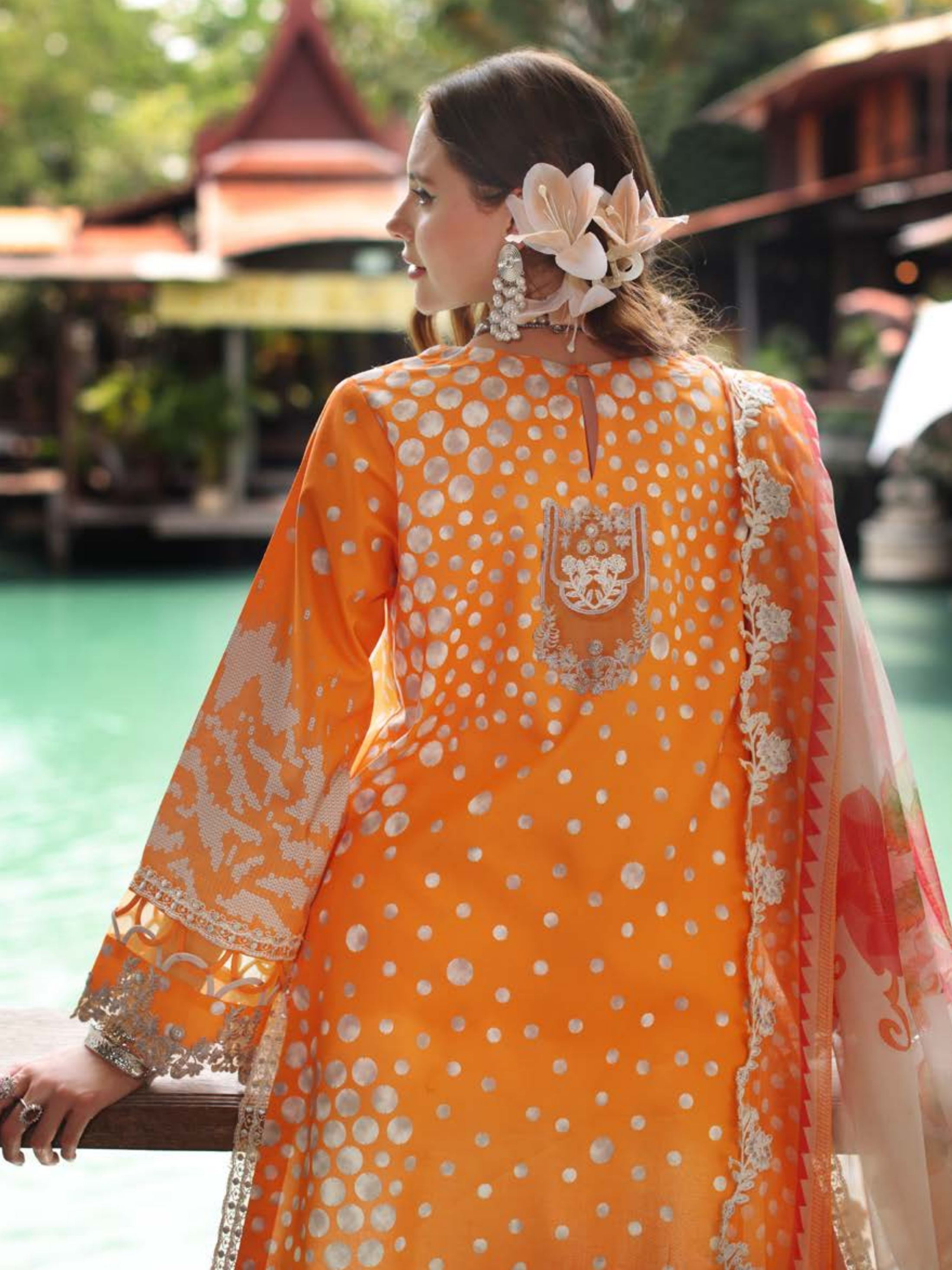 Pakistani Charizma Aniiq Embroidered Unstitched Lawn Collection – Sun-Kissed Amber