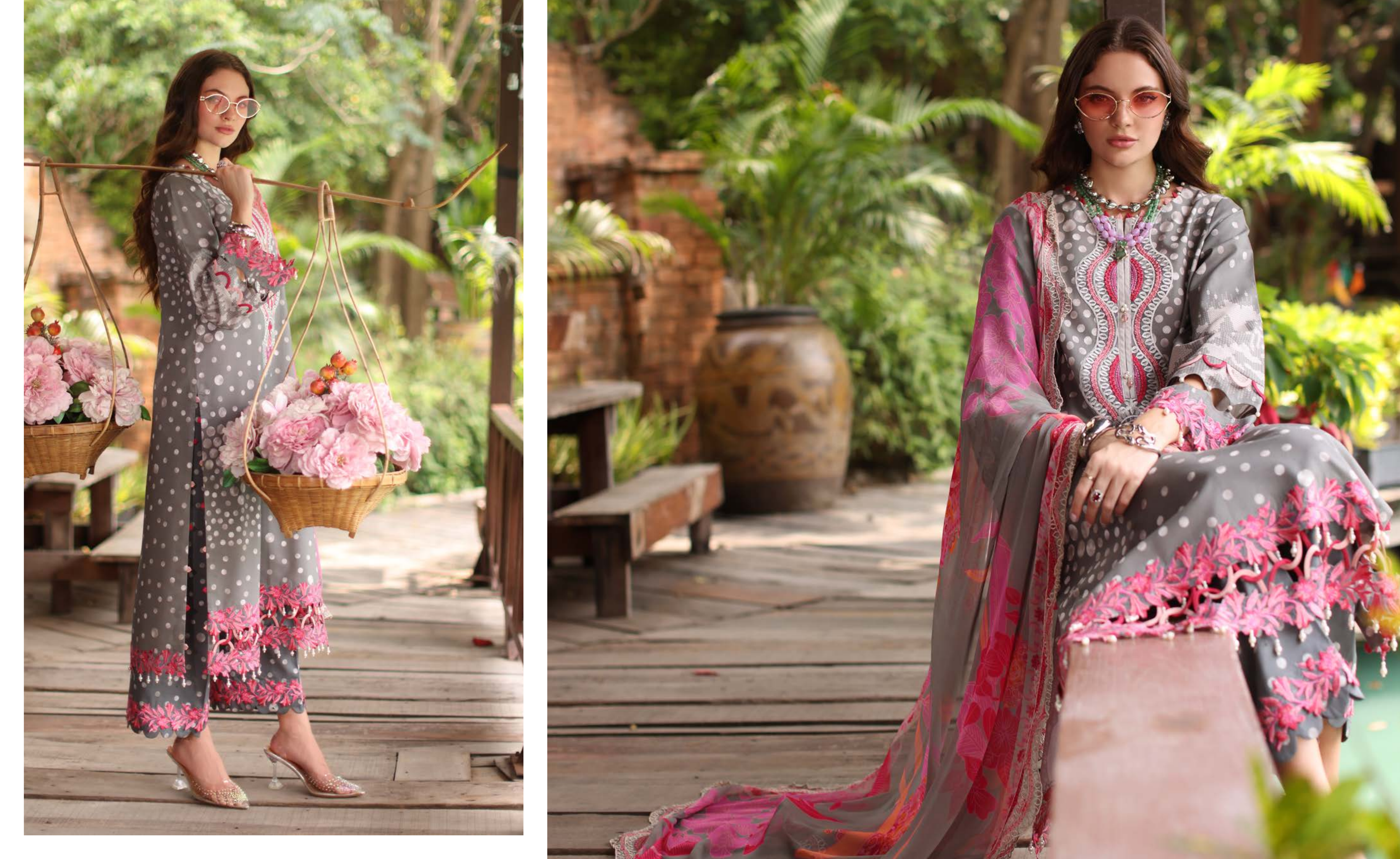 Pakistani Charizma Aniiq Embroidered Unstitched Lawn Collection – Slate Shadow