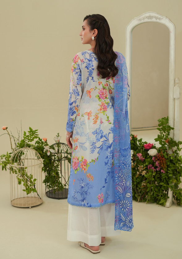 Pakistani Rang Pasand by Gulljee Unstitched Three Piece – Celestial Bloom