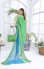 Pakistani Saba by Rana Arts Bin Hameed Unstitched Three Piece - Emerald Meadow