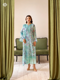 Pakistani Rang Pasand By GullJee Embroidered Unstitched Lawn Collection — Ocean Breeze